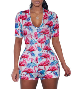 Flamingo Short sleeve Onesie