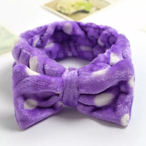 Dark Purple Polka Dot Headband